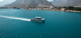 BM34 Full Cabin Sport Fisher Goes to Sea Trial